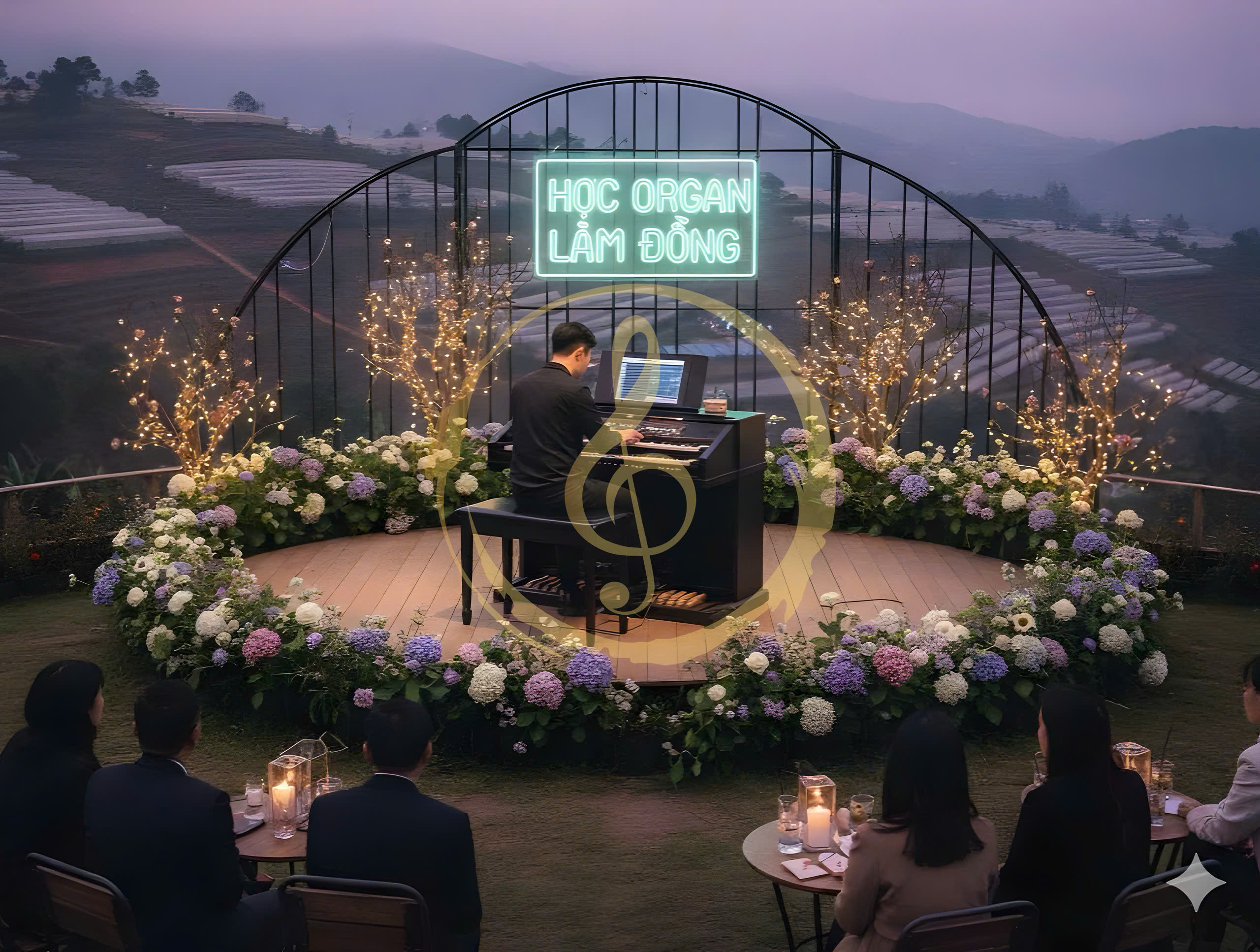 Dạy đàn Organ tại Đà Lạt, Lâm Đồng, Lạc Dương, Đạ Nhim – Học đi show, đám tiệc, phòng trà